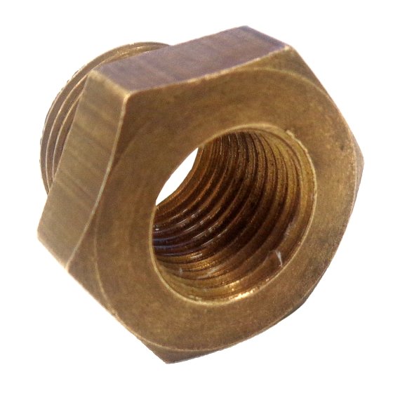 Brass Reducing Bush 1/4" BSP Female to 3/8" BSP Male