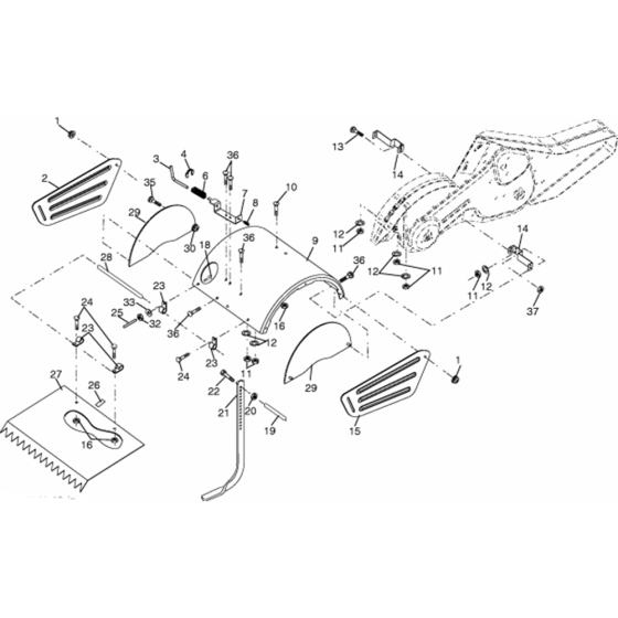 Tine Shield Assembly