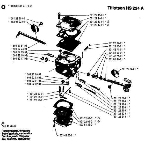 Carburetor Assembly for Husqvarna