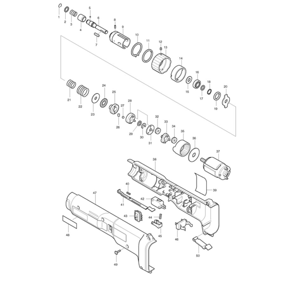 Makita 6705D Assembly