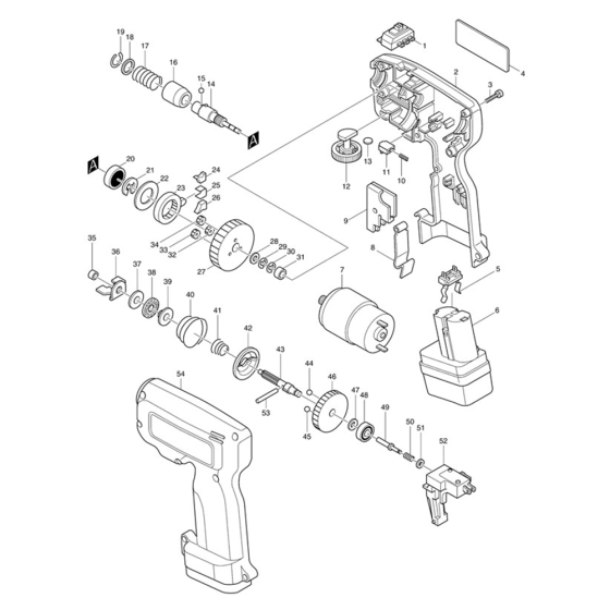 Makita 6795D Screwdriver Assembly