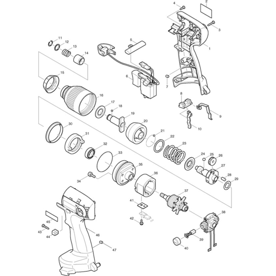 Makita 6980FD Main Assembly