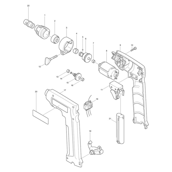 Makita 6981D Screwdriver Assembly