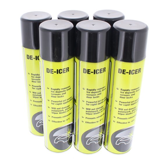 FIXT Rapid De-Icer Spray - 400 ml Aerosol - Pack of 6