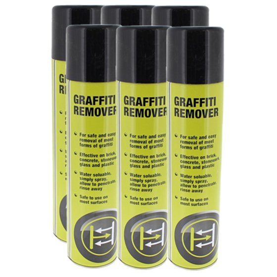 Graffiti Remover 400ml Aerosol for Surface Cleaning - FIXT Pack of 6