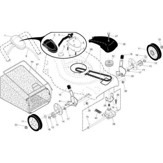 Drive for Husqvarna 7021