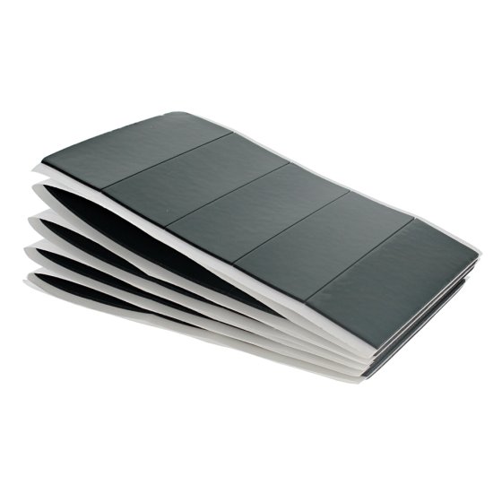Number Plate Pads 75x25mm Self Adhesive Double Sided - 50 Pack