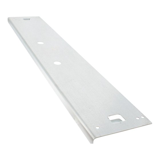 Galvanised Steel Oblong Number Plate Holder for Ifor Williams GH105 Trailers