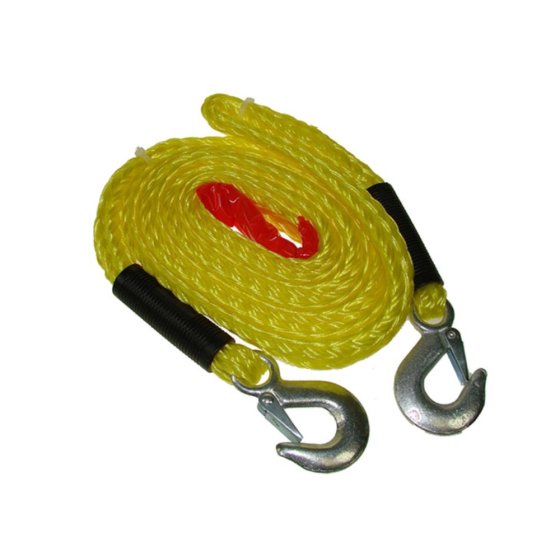 3.5M x 2500KG Tow Rope with Forged Hooks, Flag & Storage Bag