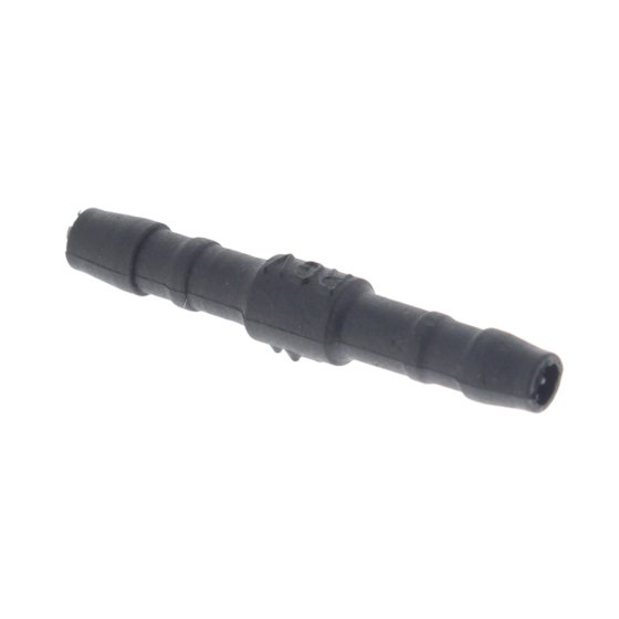 Black 4mm Plastic Straight Hose Joiner/Pipe Connector
