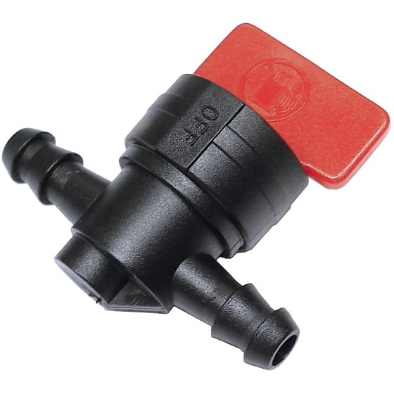 Fuel Tap Straight Plastic ON/OFF for 6-8mm Hose - Replaces Briggs & Stratton 494768