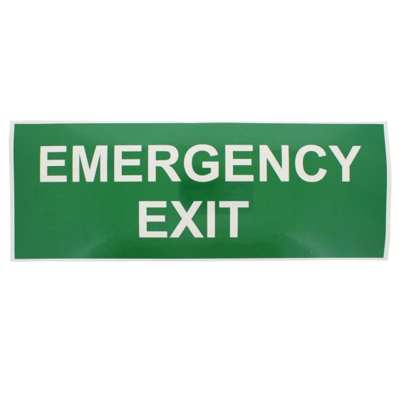 Self Adhesive Emergency Exit Sign - 400x150mm