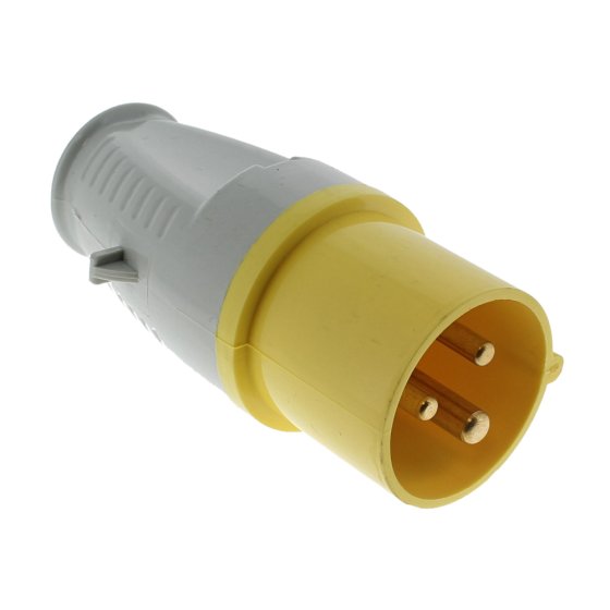Yellow 16amp 110v Twist & Lock Plug