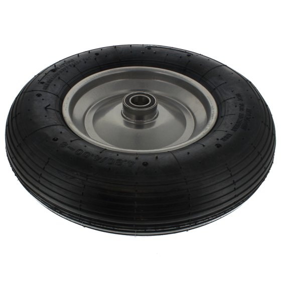 16" Wheel Barrow Wheel - Pneumatic Tyre (400 X 8 - 6005RS Bearing)