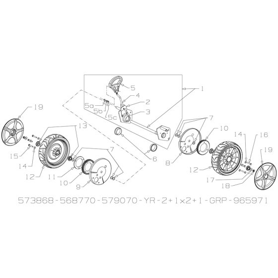 Wheel Assembly for Masport Mower