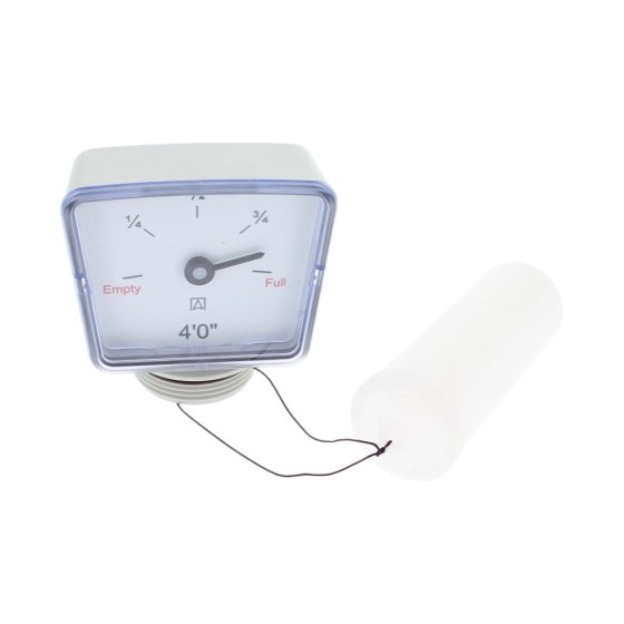 Tank Float Gauge for 4ft Deep Tanks - Level Indicator