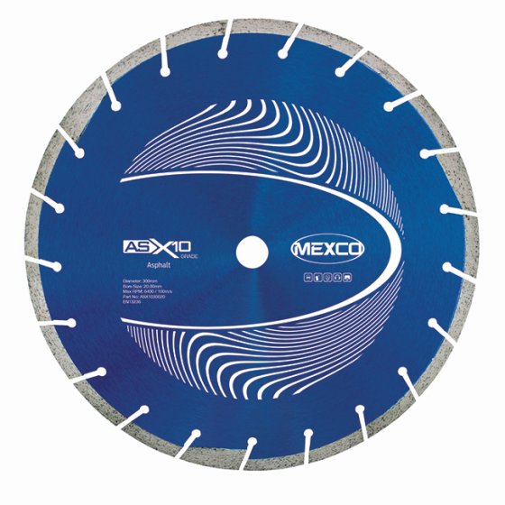 Mexco 300mm Diamond Blade Asphalt X10 Grade