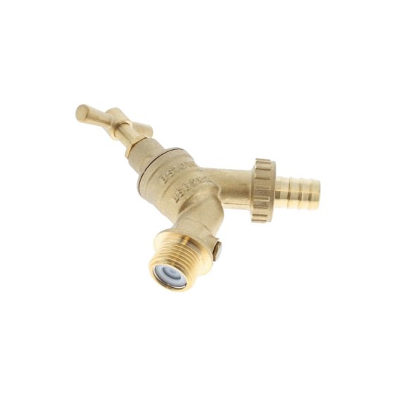 1/2" BS1010 DZR Hose Union Bibtap with Check Valve