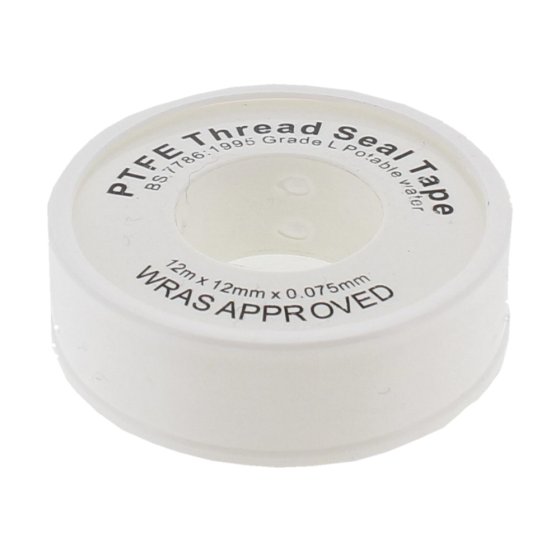PTFE Thread Sealing Tape Size: 12x0.75mm x 12m