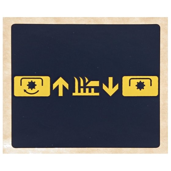 Label Blade Control for Honda HRX537 C2-HYE, HRX537 HXE Mowers - 87588-VH7-A50