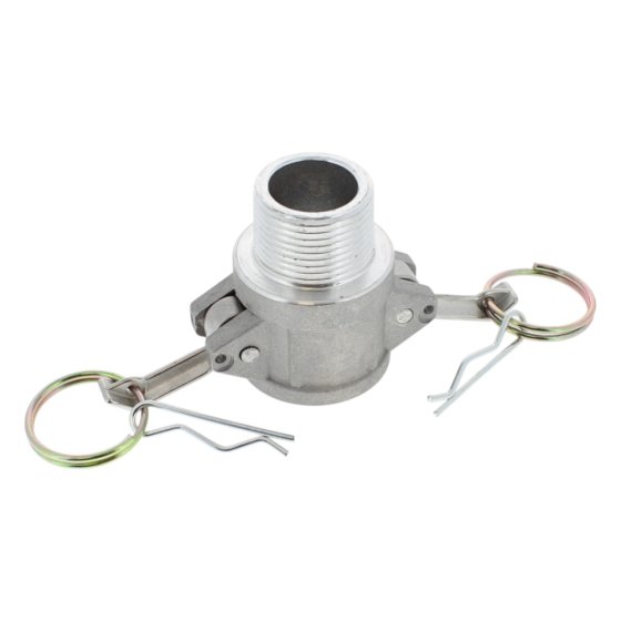 1" BSPT Male Camlock Coupling Type B Aluminium