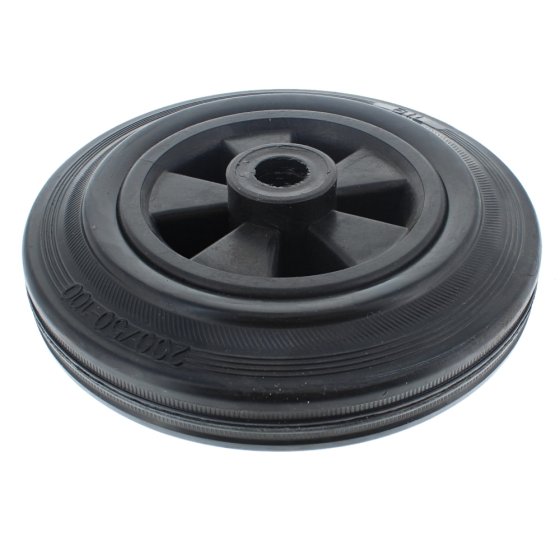 8" Rubber Castor Wheel Only w/ Roller Bearing Centres