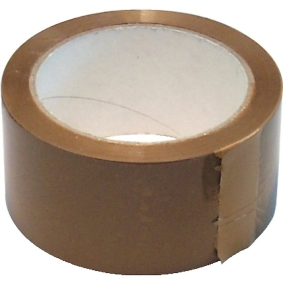 Parcel Tape Brown 48mm x 66m Roll for Sealing Packages and Packing Boxes