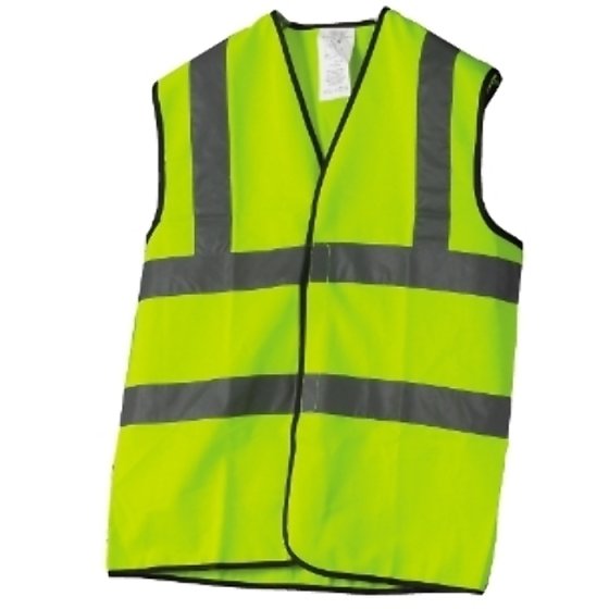 Reflective Waist Coat 2 Bands & Braces Size Large for Safety