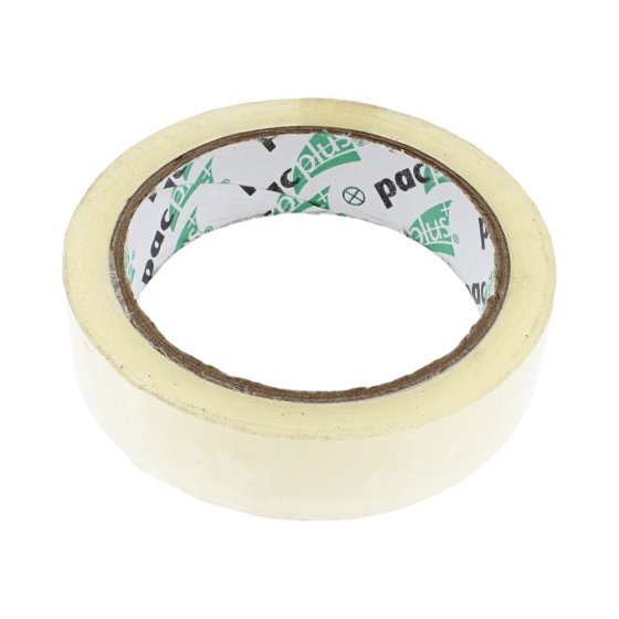 Clear Adhesive Tape 25mm x 66m for Sealing Packages and General Use