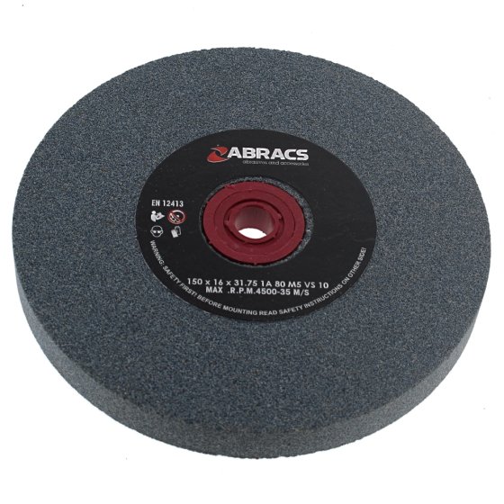 Grinding Wheel 80 grit 150x16mm for Bench Grinders, Sharpening Tools and Metal