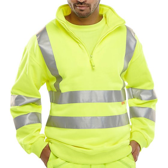 Hi-Vis Quarter Zip Sweatshirt