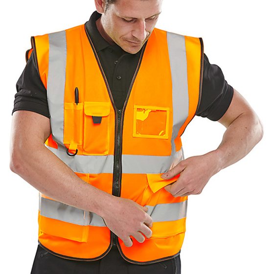Hi Vis Waistcoat Orange