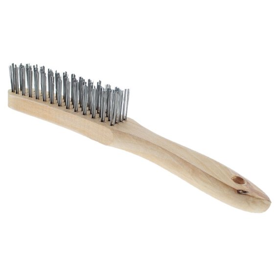Wire Brushes with Wooden Handles