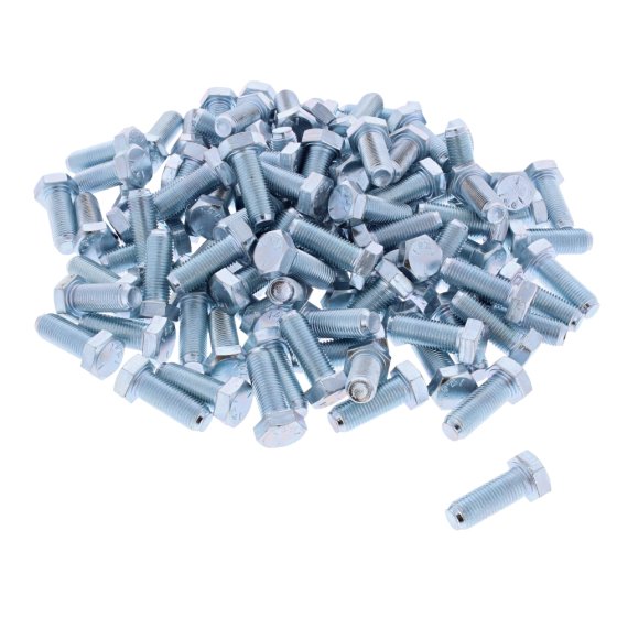 3/8" UNF x 1" Zinc Plated 8.8 HT Setscrews 100 Pack
