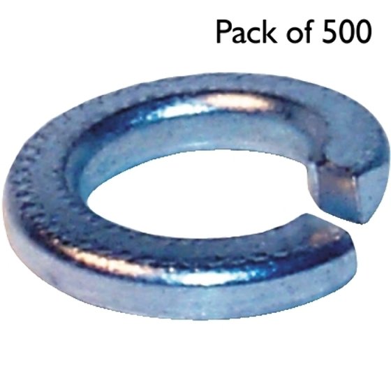 Imperial Spring Washers, Rectangular Section, I.D: 5/16", Pack of 500