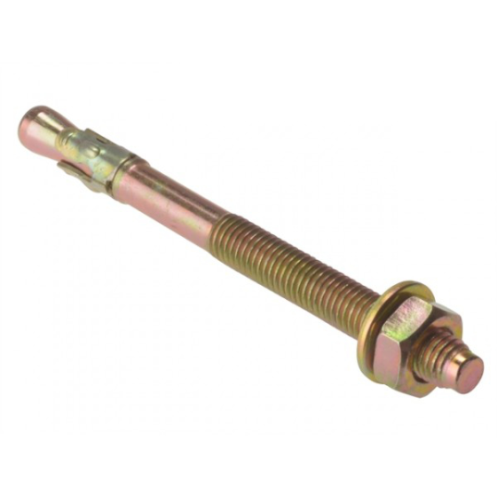 Through Bolts, Size: M20 x 160, Zinc/Yellow Passivated - Pack of 5