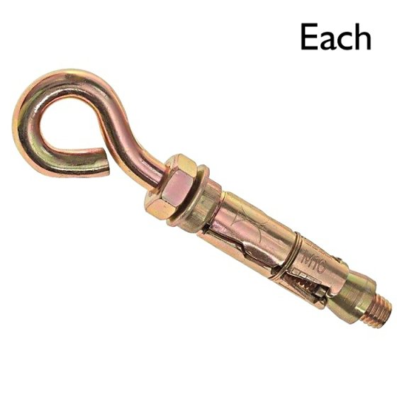 Shield Anchor - Eye Bolt, Size: M8 (Hole Size: 14mm) - Sold Individually