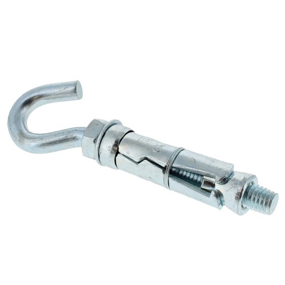 Shield Anchor - Hook Bolt, Size: M8 (Hole Size 14mm) - Sold Individually