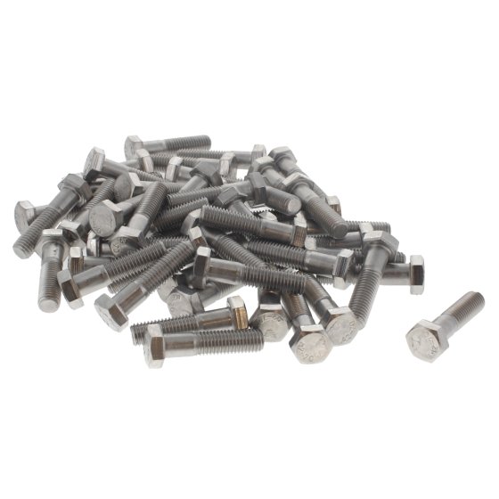M12 x 50 A2 Stainless Steel DIN 931 Hexagon Head Bolt 50 Pack