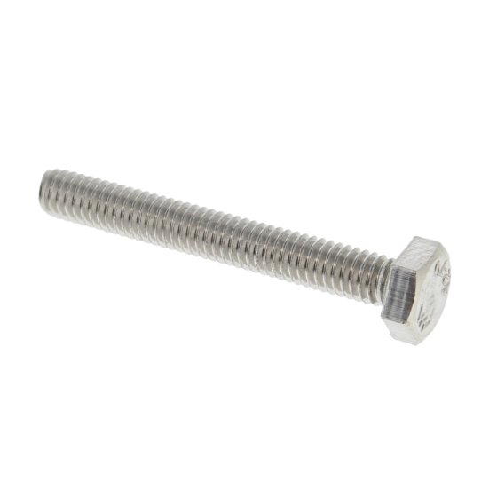 M4 x 30mm A2 Hexagon Head Stainless Steel DIN 933 Setscrews 200 Pack