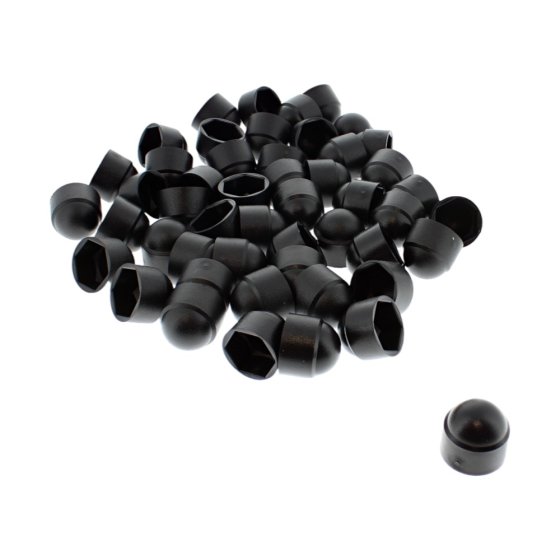 Nut Cap M10 (Black) - Pack of 50