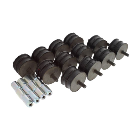 Drum Mounts & Drive Pins Set for Benford MBR71 Vibrating Drum Roller - Replaces 1702214