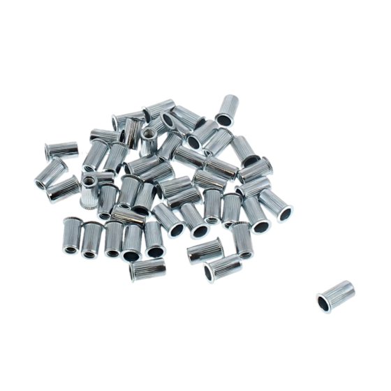 Threaded Nutserts, Smooth Body, Size: 3mm, Pack of 50
