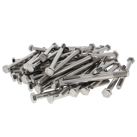 M8 x 100 A2 Stainless Steel DIN 931 Hexagon Head Bolt 50 Pack