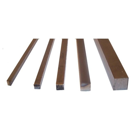 Square Key Steel 1/4" - 12" Length (each)