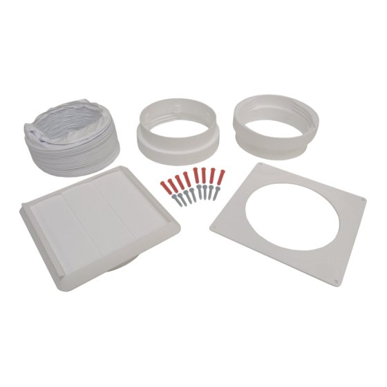 Venting Kit 1m Hose x 125mm Dia for Domestic Extractor - Non Genuine Part