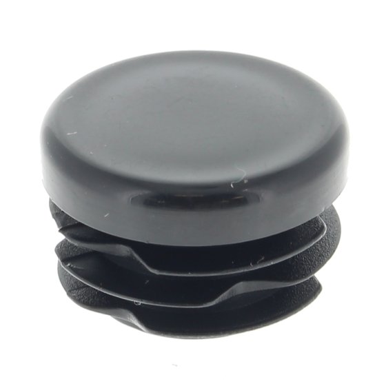 Polished End Cap for 1 Round Tube, Diameter Size: 24.4mm