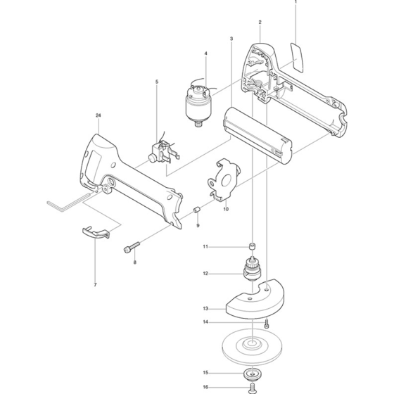 Makita 9500D Main Assembly