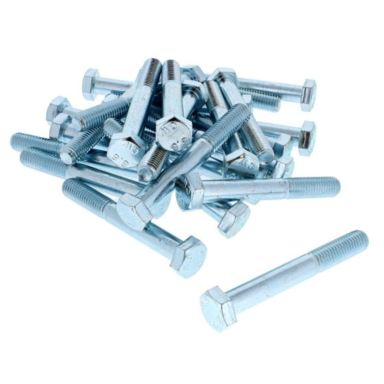 M12 x 90 Zinc Plated 8.8 Steel Bolt 25 Pack