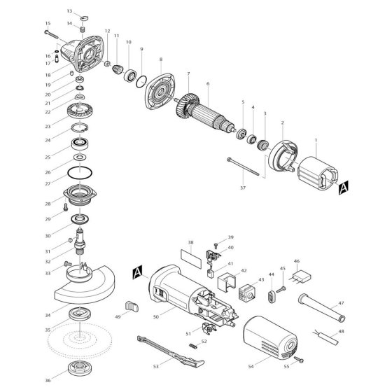 Makita 9558NB Assembly